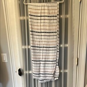 Calvin Klein Black and Gray Scarf Modern Accessories